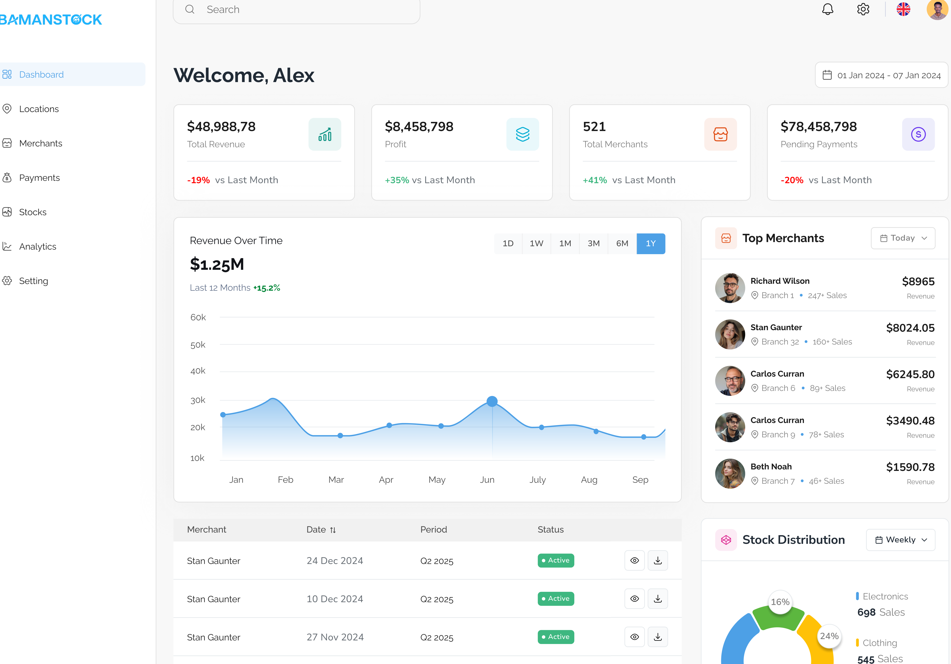 BamanStock product screenshot